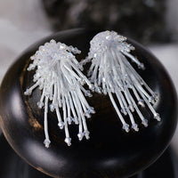 Europearn Pearls Brides Earring Handmade Crystal Earrings