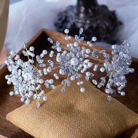 Stunning Wedding CZ Zircon Crystal Brides Tiaras Crowns with Earring