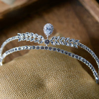 Simple Bridal Tiaras Hairbands Crystal Brides Headband