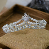 European Pearls Bridal Tiaras Hairbands Crystal Brides Headband