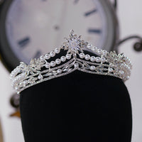 European Pearls Bridal Tiaras Hairbands Crystal Brides Headband