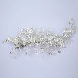 Rhinestones Silver Brides Hairbands Wedding Soft Barrettes Hair accessory J6163