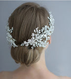 Fabulous Silver Brides Barrettes Hairbands Tiaras Crystal Headbands Wedding Hair Jewelry