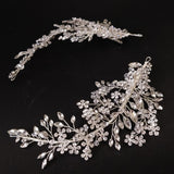 Fabulous Silver Brides Barrettes Hairbands Tiaras Crystal Headbands Wedding Hair Jewelry