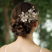 European Flower Brides Barrettes Hairaband Flower Headbands J6285