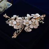 European Flower Brides Barrettes Hairaband Flower Headbands J6285