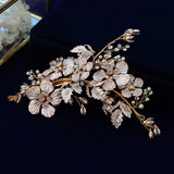 European Flower Brides Barrettes Hairaband Flower Headbands J6285