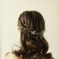 Handmade Brides European Rhinestone Hair Combs Gold Leaves Hair Sticks Wedding Hair Accessories