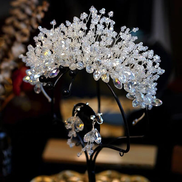 Sparkling Crystal Tiaras Crowns Headpieces Wedding Hair Accessory