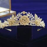 Gorgeous Zircon Crystal Brides Tiaras Headbands Wedding Hair Accessory SMIC7386