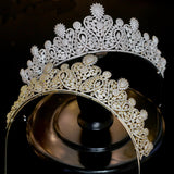 Stunning Cubic Zircon Crystal Tiaras Crowns Headpieces Wedding Hair Accessory TR00014