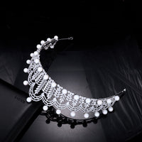 European Pearls Tiaras Bridal Headbands Wedding Crowns Headpieces