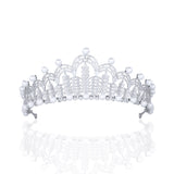 European Pearls Tiaras Bridal Headbands Wedding Crowns Headpieces