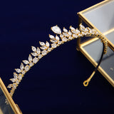 Gorgeous Silver Full Zircon Bridal Tiaras Crowns Plated Crystal Wedding Hairbands For Brideswww