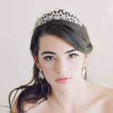 Gold/Silver Full Zircon Sparkling Brides Crowns Tiaras Plated Crystal Wedding Dresses Hair Accessories