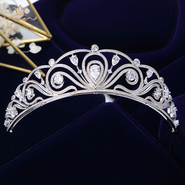 Elegant Zircon Bridal Tiara Crown Bridal Hairbands Wedding Hair Accessories TR0214