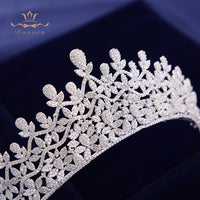 Elegant Princess Zircon Brides Tiaras Crowns Crystal Headbands Wedding Hair Accessories Prom Jewelry