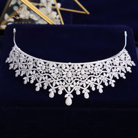 Elegant Princess Zircon Brides Tiaras Crowns Crystal Headbands Wedding Hair Accessories Prom Jewelry