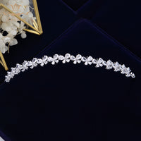 Mini Simple Butterfly Brides Tiaras Headpiece Bridal Full Zircon Headbands Crown Wedding Hair Accessories