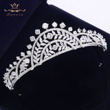 Royal Zircon Plated Crystal Tiaras Crowns Zircon Brides Tiara Crown Bridal Hairbands TR0270