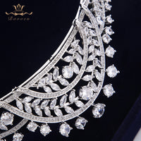 Royal Zircon Plated Crystal Tiaras Crowns Zircon Brides Tiara Crown Bridal Hairbands TR0270