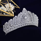 Luxurious Crystal Wedding Tiaras Crowns Brides Full Zircon Hairbands