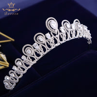 Fashion Wedding Hairbands Full Zircon Bridal Tiaras Crowns Plated Crystal For Brides Women Hair Jewelry