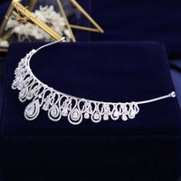 Fashion Wedding Hairbands Full Zircon Bridal Tiaras Crowns Plated Crystal For Brides Women Hair Jewelry