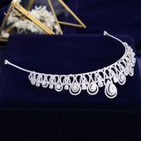 Fashion Wedding Hairbands Full Zircon Bridal Tiaras Crowns Plated Crystal For Brides Women Hair Jewelry