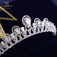 Fashion Wedding Hairbands Full Zircon Bridal Tiaras Crowns Plated Crystal For Brides Women Hair Jewelry