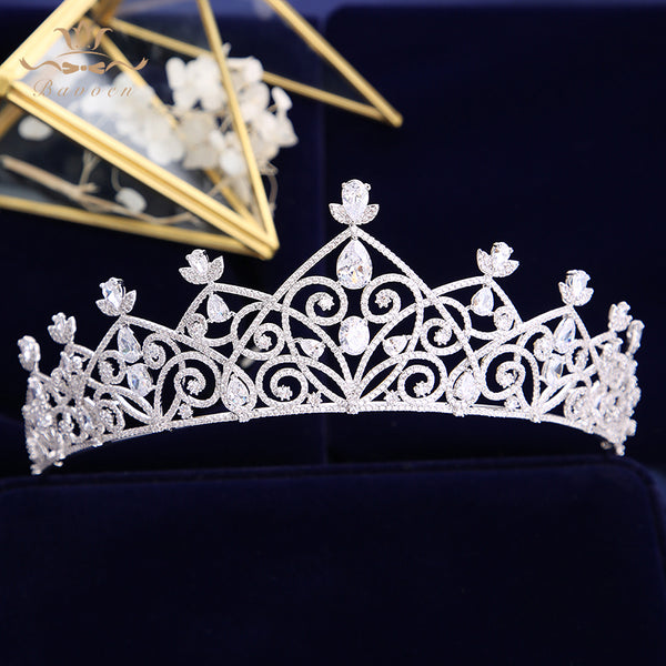 New Design Wedding Tiaras Bridal Headpiece Bride Hair Jewelry Queen Crowns Tocado Novia Wedding Hair Accessories