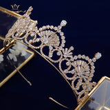 Royal Silver Full Zircon Crystal Brides Tiaras Crowns Wedding Hairbands Royal Queen Evening Hair Jewelry Wedding Accessories