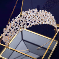 Gold\Silver Oversize Royal Wedding Tiaras Crowns for Brides Crystal Brides Headbands Evening Hair Accessories TR0419