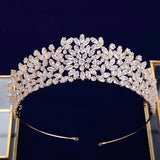 Gold\Silver Oversize Royal Wedding Tiaras Crowns for Brides Crystal Brides Headbands Evening Hair Accessories TR0419