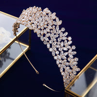 Gold\Silver Oversize Royal Wedding Tiaras Crowns for Brides Crystal Brides Headbands Evening Hair Accessories TR0419