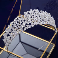 Gold\Silver Oversize Royal Wedding Tiaras Crowns for Brides Crystal Brides Headbands Evening Hair Accessories TR0419