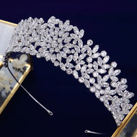 Gold\Silver Oversize Royal Wedding Tiaras Crowns for Brides Crystal Brides Headbands Evening Hair Accessories TR0419