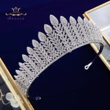 Gorgeous Princess Plated Crystal Silver Brides Tiaras Crowns Wedding Hair Accessories TR0428