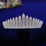 Gorgeous Princess Plated Crystal Silver Brides Tiaras Crowns Wedding Hair Accessories TR0428