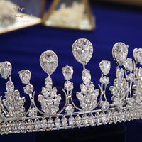 Royal Princess Crystal Silver Brides Tiaras Crowns Headpieces Wedding Hair Accessories TR0432