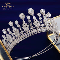 Royal Princess Crystal Silver Brides Tiaras Crowns Headpieces Wedding Hair Accessories TR0432