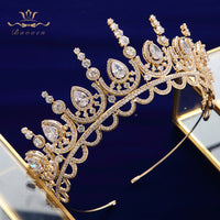 Royal Princess Full Zircon Bridal Tiaras Headpiece Crystal Crown Head Wear Prom Headbands TR0435