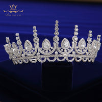 Royal Princess Full Zircon Bridal Tiaras Headpiece Crystal Crown Head Wear Prom Headbands TR0435