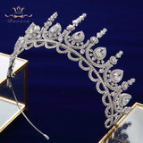 Royal Princess Full Zircon Bridal Tiaras Headpiece Crystal Crown Head Wear Prom Headbands TR0435