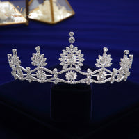 Princess Zircon Bridal Tiaras Headpiece Crystal Crown Headbands Wedding Hair Accessory TR0437