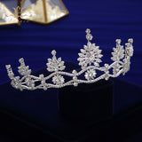 Princess Zircon Bridal Tiaras Headpiece Crystal Crown Headbands Wedding Hair Accessory TR0437