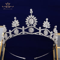 Princess Zircon Bridal Tiaras Headpiece Crystal Crown Headbands Wedding Hair Accessory TR0437