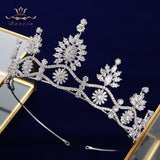 Princess Zircon Bridal Tiaras Headpiece Crystal Crown Headbands Wedding Hair Accessory TR0437