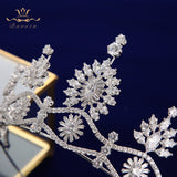 Princess Zircon Bridal Tiaras Headpiece Crystal Crown Headbands Wedding Hair Accessory TR0437