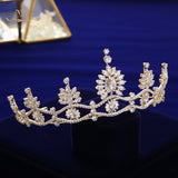 Princess Zircon Bridal Tiaras Headpiece Crystal Crown Headbands Wedding Hair Accessory TR0437